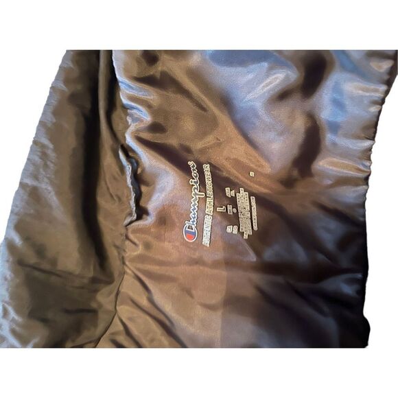 Champion Mens Black Eco Future Recycled Stretch Full-Zip Sweatshirt Large - Picture 6 of 13